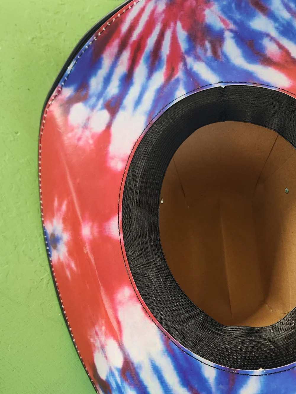 Bud Light Seltzer Americana Tie-Dye Cardboard Cowboy Hat OSFM Festival